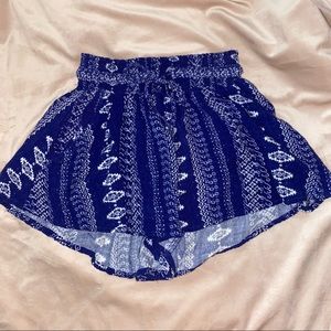 New York American Original Rewash Brand Blue and White Flow Shorts